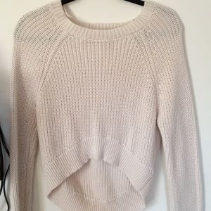 High-low cropped Sweater